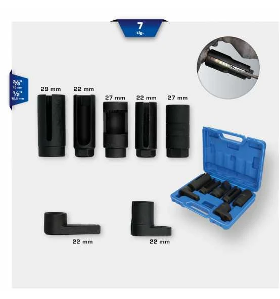 Brilliant Tools Lambdasonden Und Sensoren-Stecknuss-Satz, 7-tlg. – Bild 2