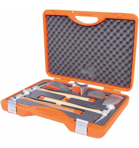 KS Tools Aluminium-Karosserie-Ausbeul-Satz, 7-tlg.