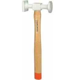 KS Tools Aluminium-Karosserie-Standard-Hammer Gewölbter Kopf, Rund/eckig