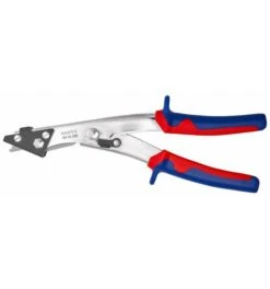 Knipex Blechknabber, Mit Mehrkomponenten-Hüllen, Vernickelt 280 Mm