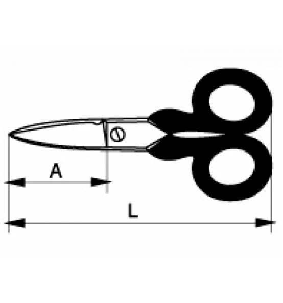 Bahco Hoch Belastbare Elektrikerschere Mit Aussparung, 43 mm – Bild 3