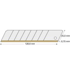 Lutz Abbrechklinge TiN 25 Mm Pack A 10 Stk.