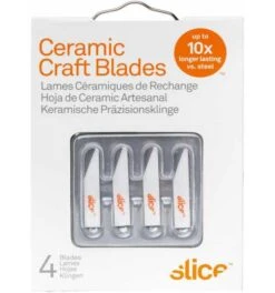 Slice Bastelklingen (10518), Gerade-abgerundet, 4 Stück