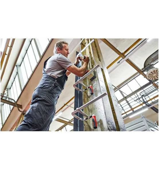 BESSEY Schraubzwinge Ganzstahl Mit 2-Komponenten-Heft 300 X 120 Mm Klappgriff – Bild 5