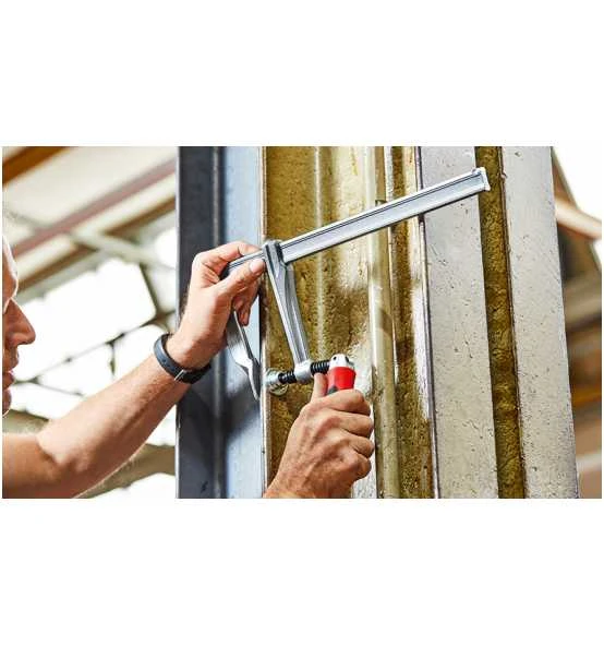 BESSEY Schraubzwinge Ganzstahl Mit 2-Komponenten-Heft 300 X 120 Mm Klappgriff – Bild 7