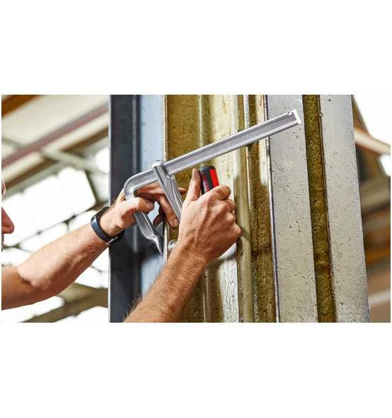 BESSEY Schraubzwinge Ganzstahl Mit 2-Komponenten-Heft 300 X 120 Mm Klappgriff – Bild 8