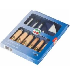 Kirschen Kerbschnitzsatz 7tlg.im Verkaufskarton