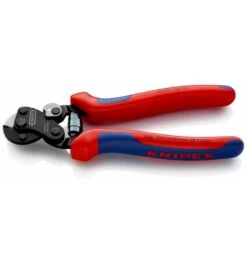 Knipex Drahtseilschere Für Reifencord, Mit Mehrkomponenten-Hüllen, Brüniert, 160 Mm