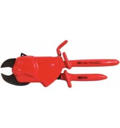 KS Tools Einhand-Ratschenkabelschere Mit Schutzisolierung, 310 Mm