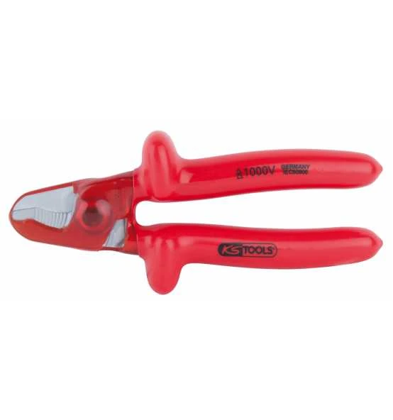 KS Tools 1000V Einhand-Kabelschneider, 165 Mm, Mit Beschichtetem Arbeitskopf