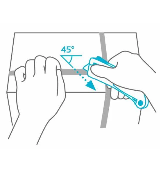 Martor SECUPRO MAXISAFE Mit Dreiseitigem Schieber Und Trapezklinge Nr. 60099, Abgerundete Spitzen – Bild 5