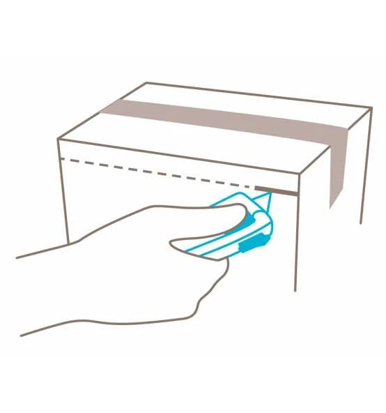 Martor SECUPRO MAXISAFE Mit Dreiseitigem Schieber Und Trapezklinge Nr. 60099, Abgerundete Spitzen – Bild 7