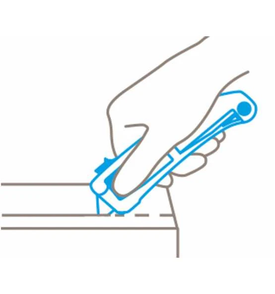 Martor SECUPRO MAXISAFE Mit Dreiseitigem Schieber Und Trapezklinge Nr. 60099, Abgerundete Spitzen – Bild 8