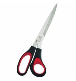 WEDO Schere 97610 25,5cm Edelstahl Softgriff Schwarz/rot