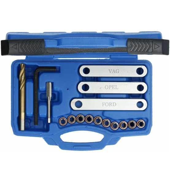 Brilliant Tools Reparatursatz Für Bremsgewinde, M9 X 1,25, 16-tlg. – Bild 3