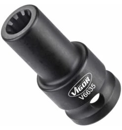 VIGOR Steckschlüsseleinsatz, Vierkant Hohl 12,5 Mm (1/2"), Rillenprofil, 11.5 Mm