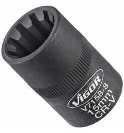 VIGOR Steckschlüsseleinsatz, Vierkant Hohl 10 Mm (3/8"), Innen Sechskant Profil, 8 Mm