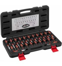 VIGOR Kabelentriegelungs-Werkzeug Satz, Anzahl Werkzeuge: 23