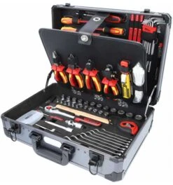 KS Tools 1/4" + 1/2" Elektriker-Werkzeugkoffer, 128-tlg.