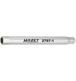 Hazet Stoßfänger Rohr-Steckschlüssel, Vierkant Hohl 6,3 Mm (1/4"), Außen-Sechskant Profil, 10 Mm